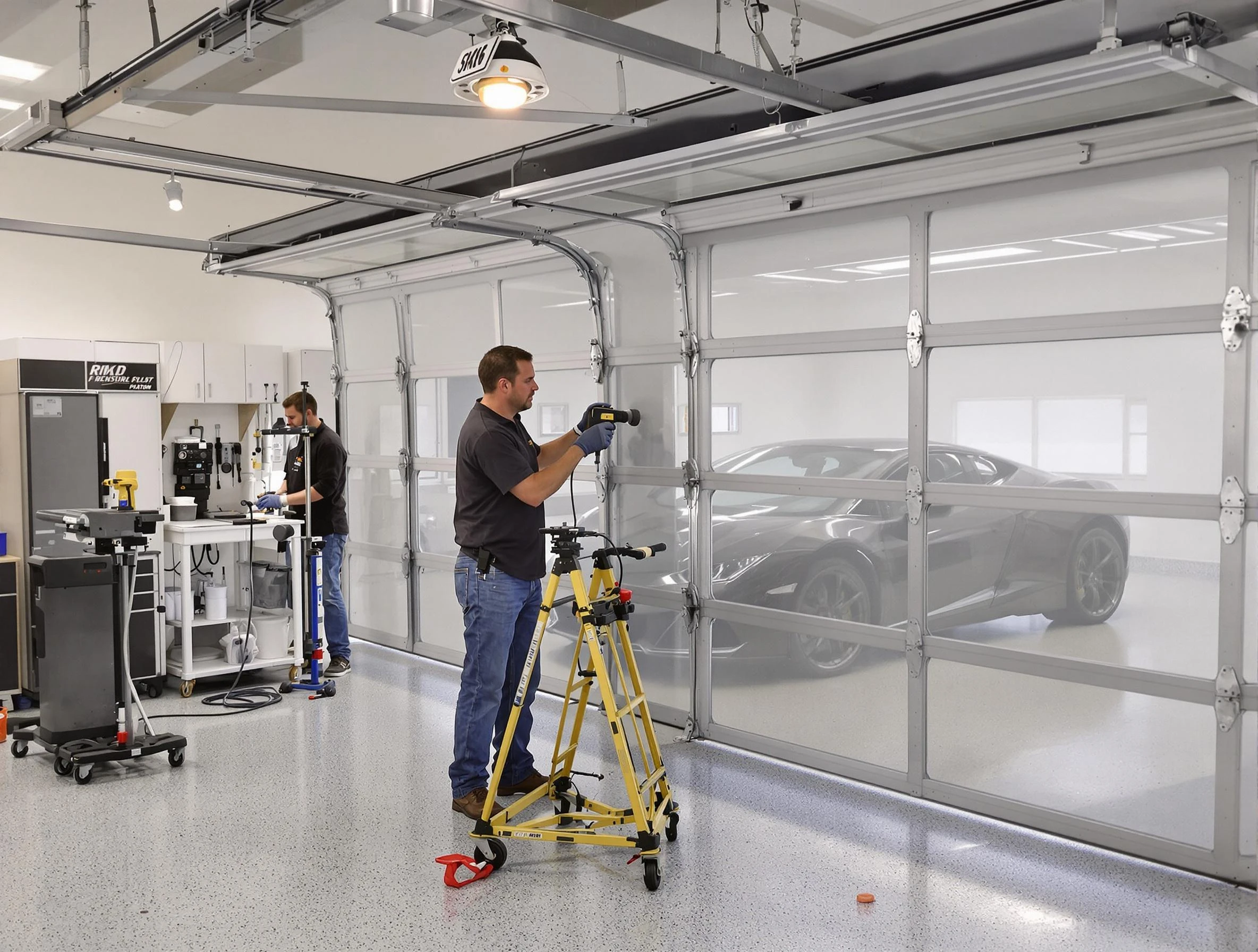 Garage Door Dents Repair in Roy