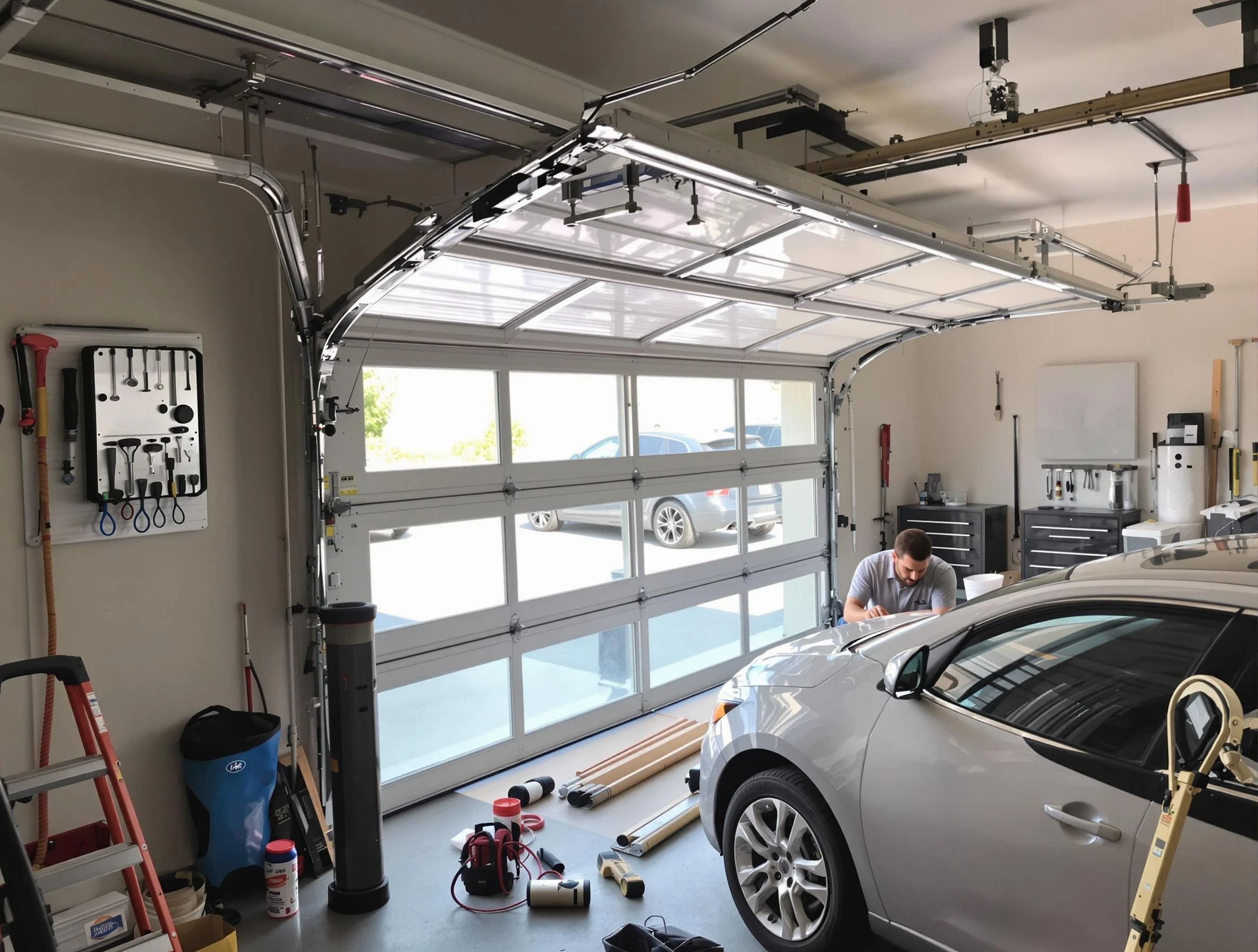 Garage door noise reduction service by Roy Garage Door Repair in Roy